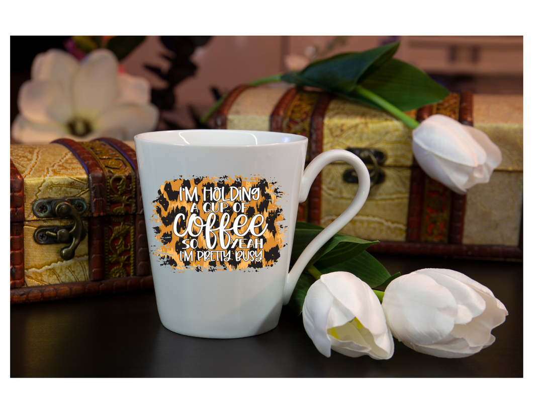 Coffee Pretty Busy- leopard