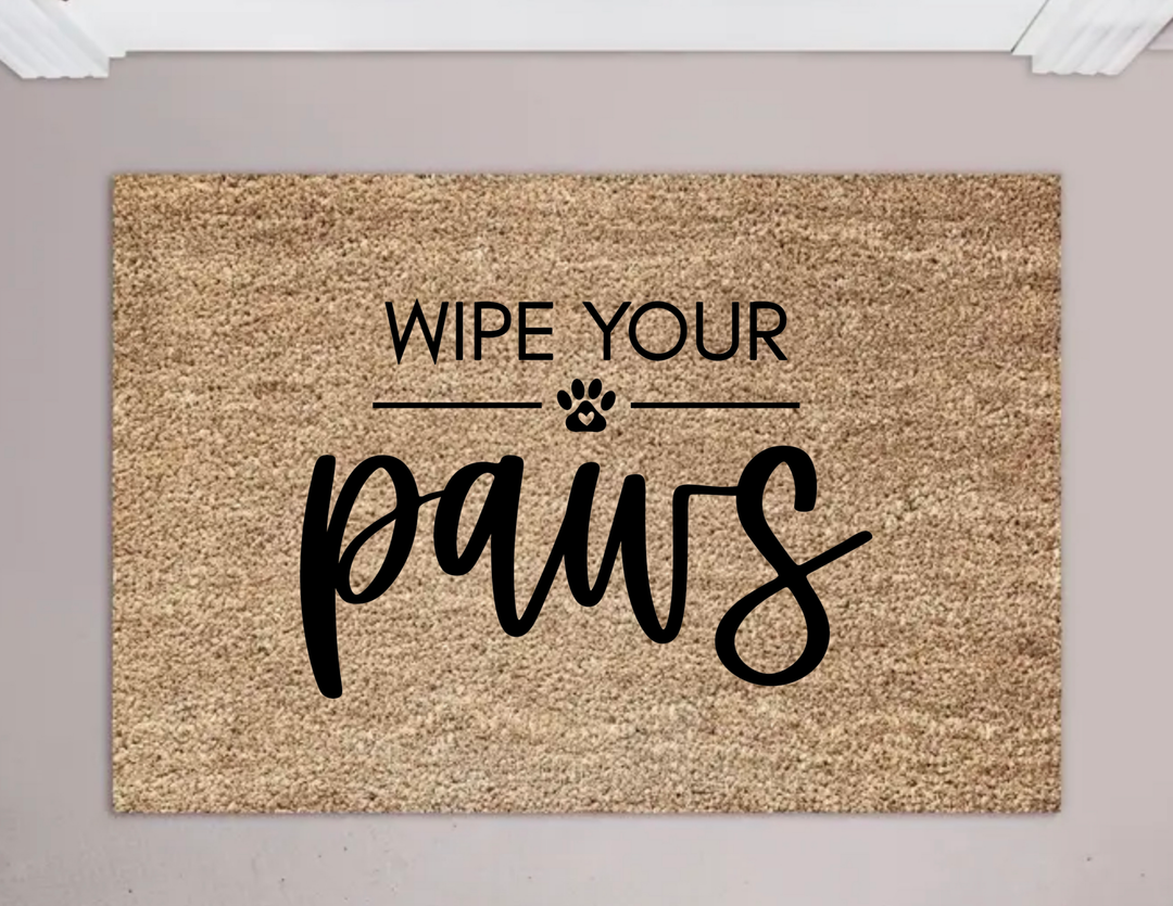 Wipe your paws