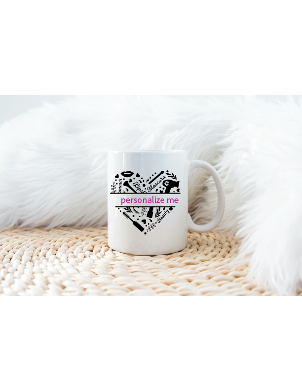 Makeup Monogram Mug - Craft Chic Shop