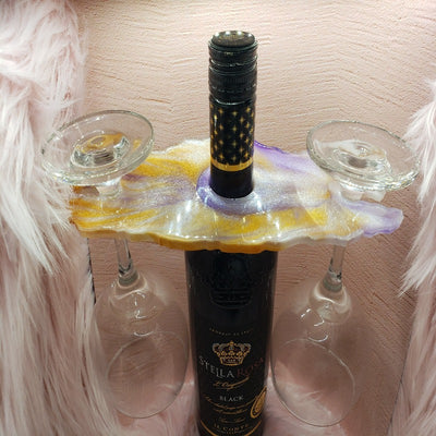Purple Gold Wine Butler - Craft Chic Shop 