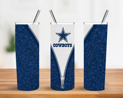 Dallas Cowboys Glitter Zipper