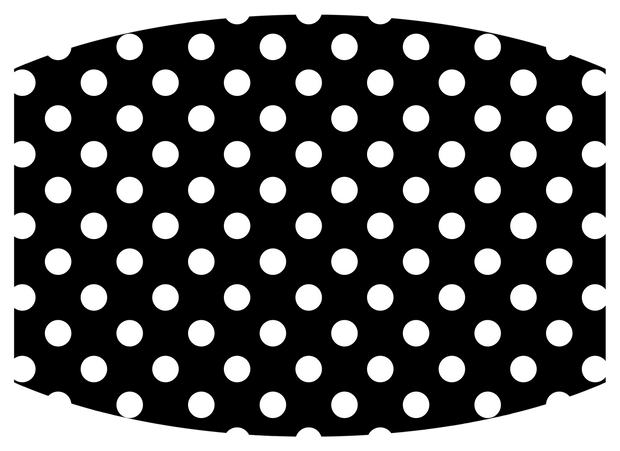 Black w/ white polka dots-lg - Craft Chic Shop 