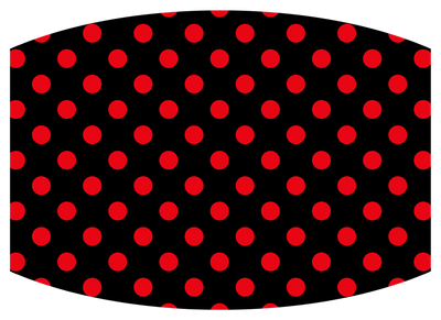 Black w/ red polka dots-lg - Craft Chic Shop 
