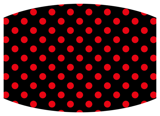 Black w/ red polka dots-lg - Craft Chic Shop 