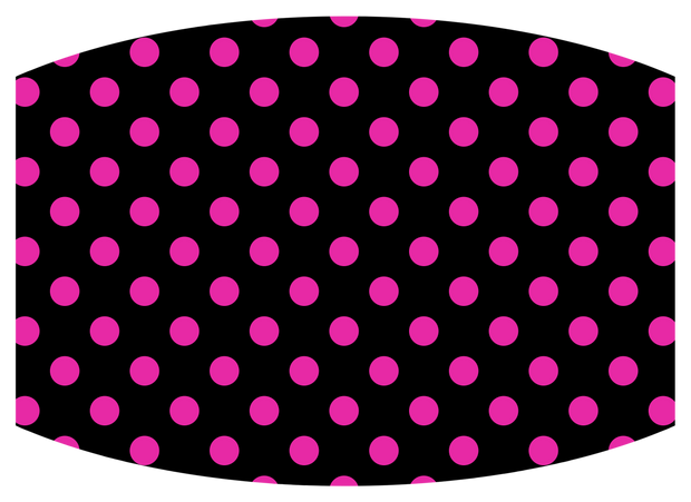 Black w/ Pink polka dots-lg - Craft Chic Shop 