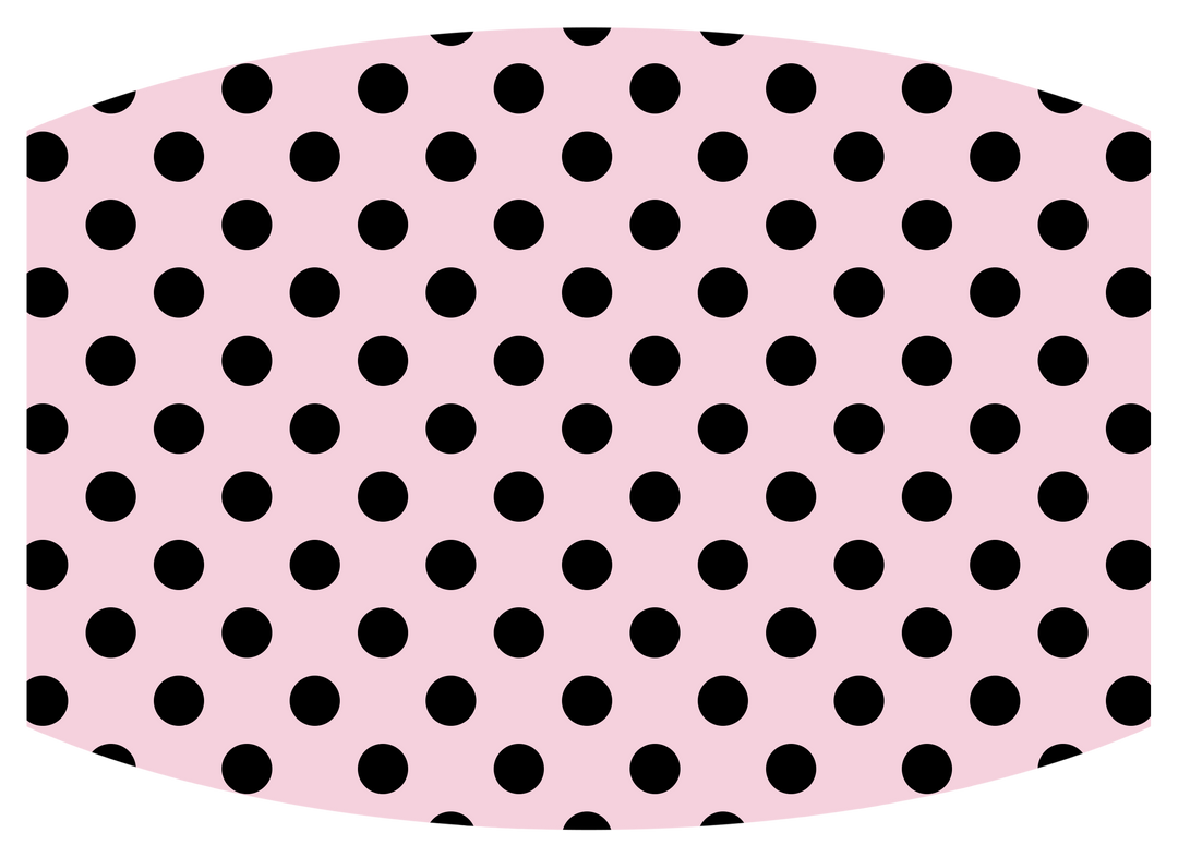 Pink w/ black polka dots-lg - Craft Chic Shop 