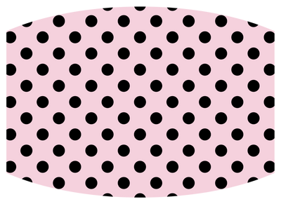 Pink w/ black polka dots-lg - Craft Chic Shop 