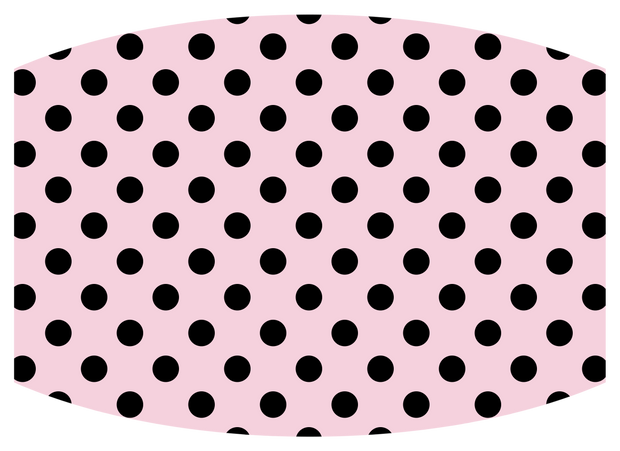Pink w/ black polka dots-lg - Craft Chic Shop 