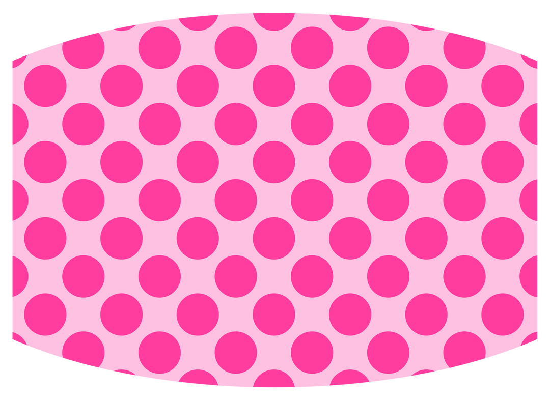 Pink w/ pink polka dots-lg - Craft Chic Shop 