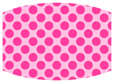 Pink w/ pink polka dots-lg - Craft Chic Shop 
