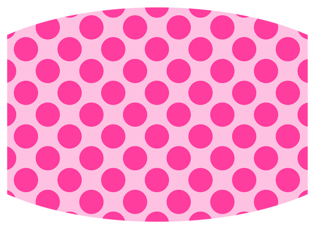 Pink w/ pink polka dots-lg - Craft Chic Shop 