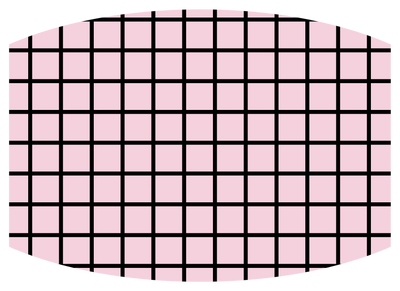 Pink w/ Black grid - Craft Chic Shop 
