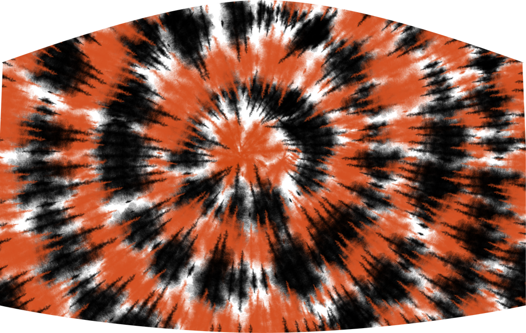 Black & Orange Tie Dye - Craft Chic Shop 