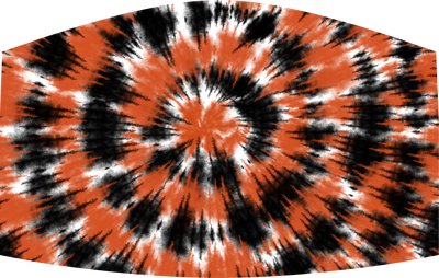 Black & Orange Tie Dye - Craft Chic Shop 